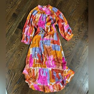 Anthropologie Maeve Jessamine Mock Neck Maxi Dress